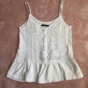 White Lace Tank Top